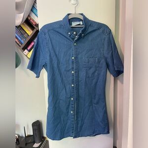 ASOS slim fit denim slim fit short sleeve